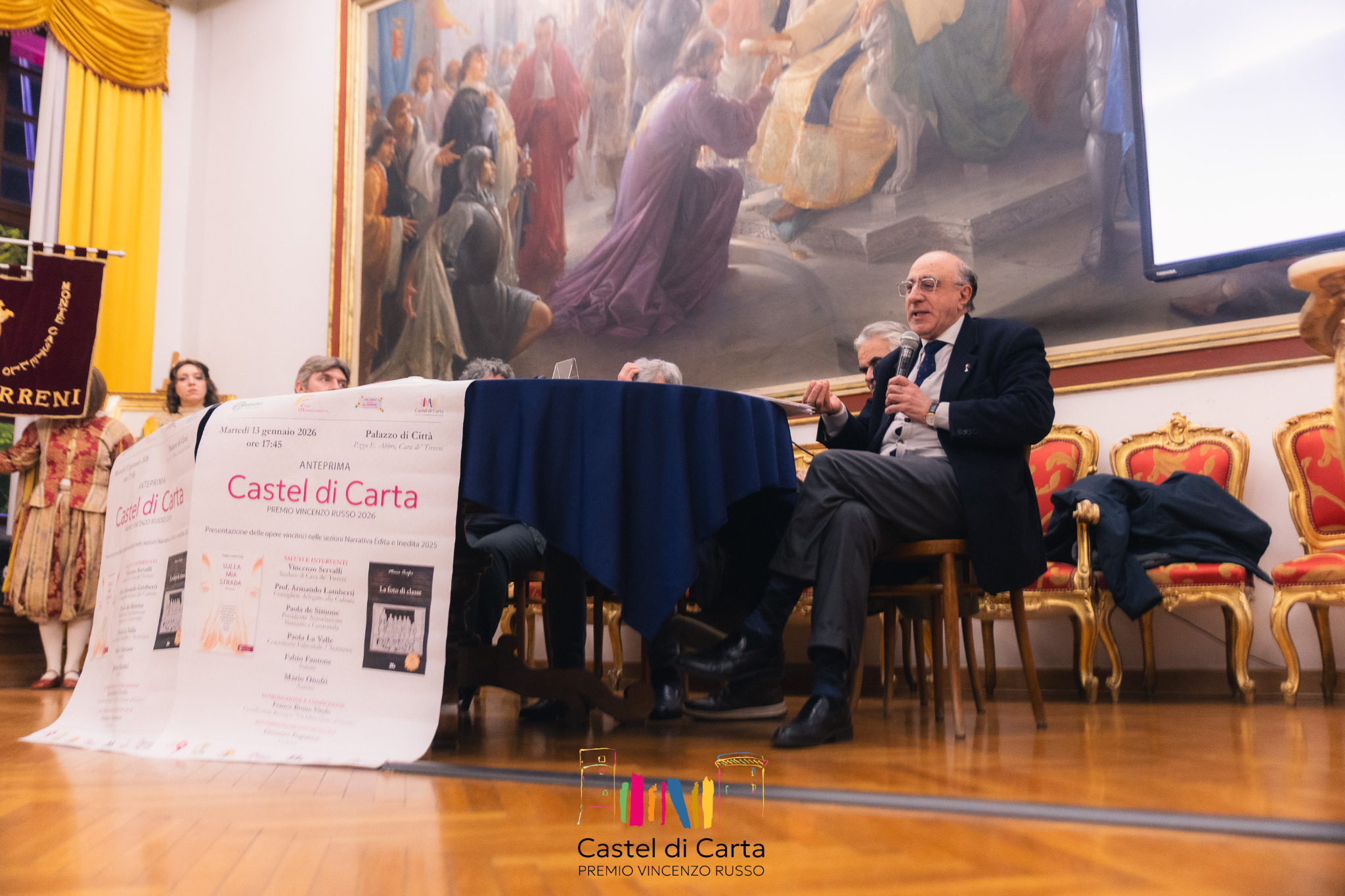 Castel di Carta · Presentazione 2026 · Gli ospiti nella sala di rappresentanza