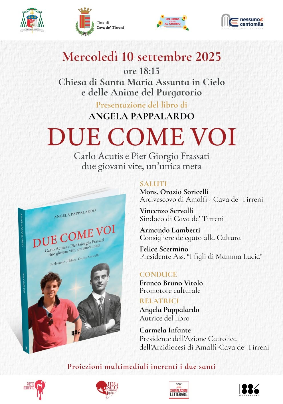 Locandina: Due come voi · Angela Pappalardo · 10 settembre 2025 · ore 18:15