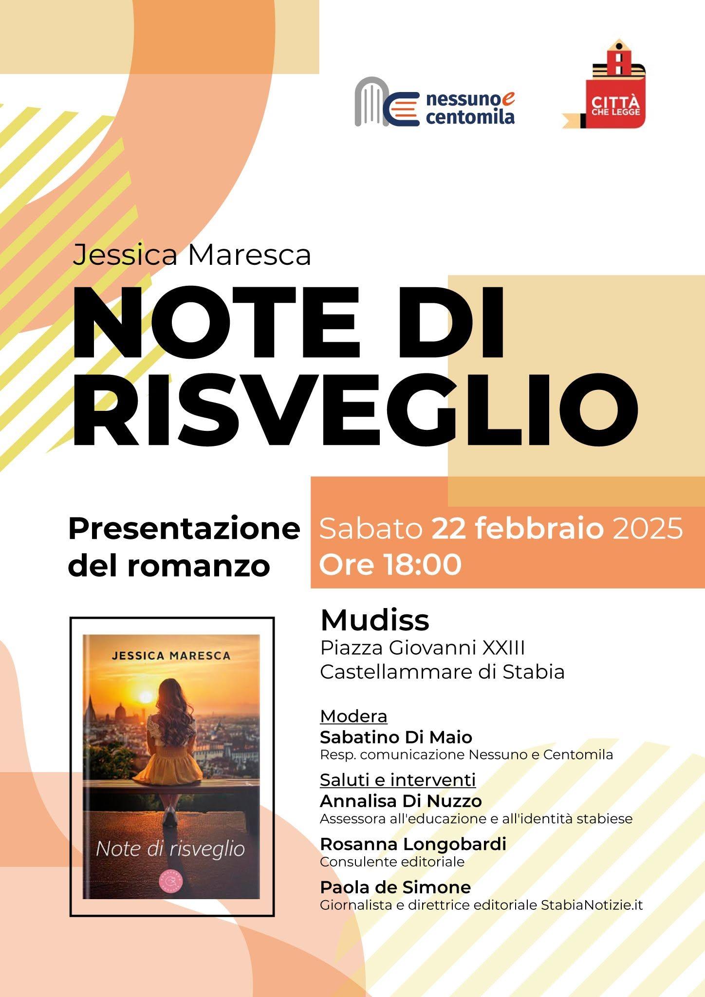 Locandina: Note di risveglio · Jessica Maresca · 22 febbraio 2025 · ore 18:00